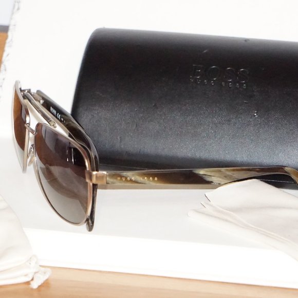 New Boss by HUGO BOSS Aviator Polarize unisex Sunglasses - Picture 3 of 8